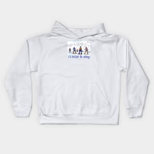 I'd Rather Be Skiing Kids Hoodie